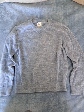 GAP Kids Light Heather Blue Crewneck Sweater